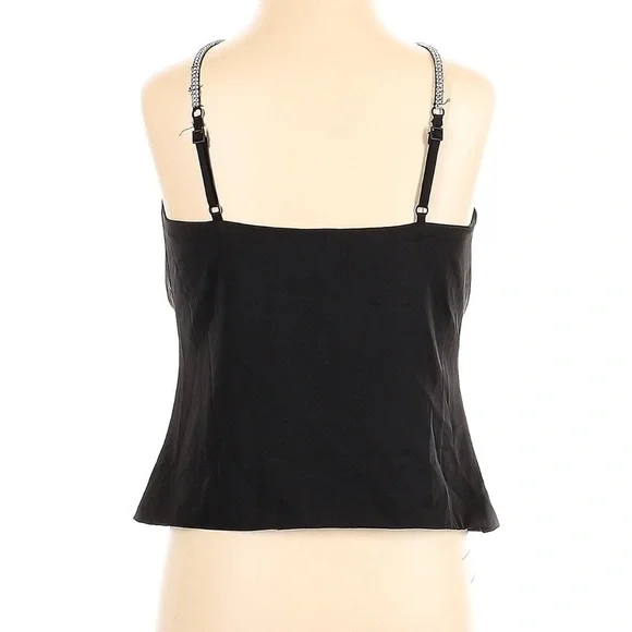 NBD Embellished Strap Drape Neck Cami, BlacK, XS, EUC - Picture 2 of 5